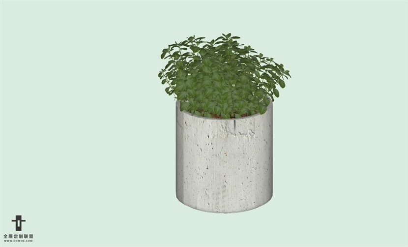 SketchUp草图大师室内植物盆景花草盆栽SU模型下载plants-194SKP模型