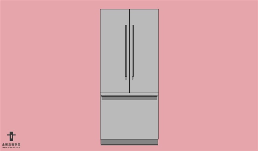 SketchUp草图大师电器冰箱SU模型Refrigerator-010SKP模型