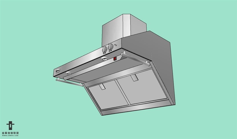 SketchUp草图大师厨房设备抽油烟机SU模型下载Skiss-008SKP模型