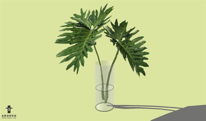 SketchUp草图大师花卉植物花瓶SU模型Vase-002SKP模型