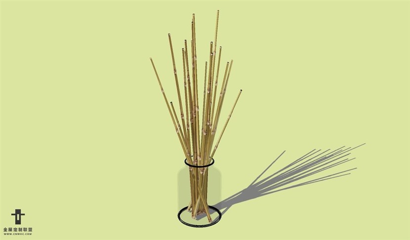 SketchUp草图大师花卉植物花瓶SU模型Vase-053SKP模型