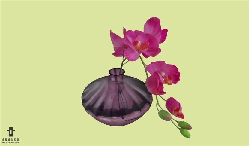 SketchUp草图大师花卉植物花瓶SU模型Vase-075SKP模型