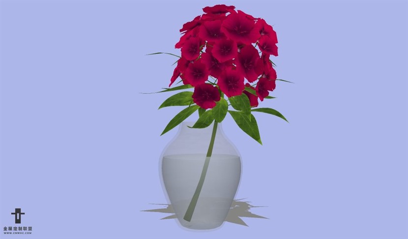 SketchUp草图大师花卉植物花瓶SU模型Vase-090SKP模型