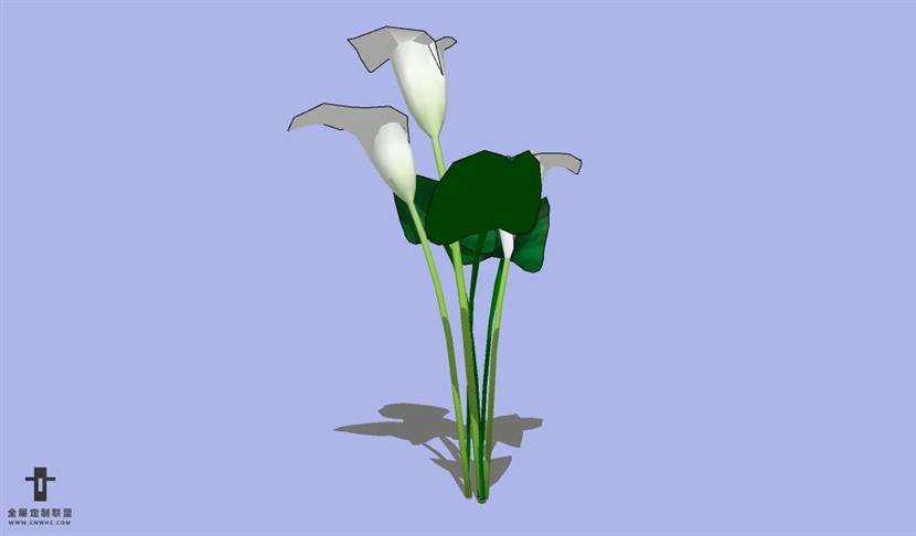 SketchUp草图大师花卉植物花瓶SU模型Vase-092SKP模型