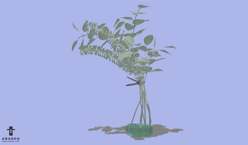 SketchUp草图大师花卉植物花瓶SU模型Vase-095SKP模型