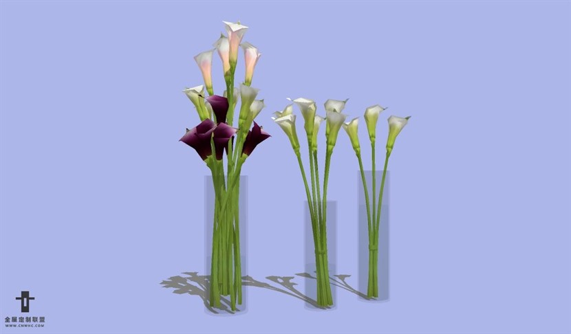 SketchUp草图大师花卉植物花瓶SU模型Vase-108SKP模型