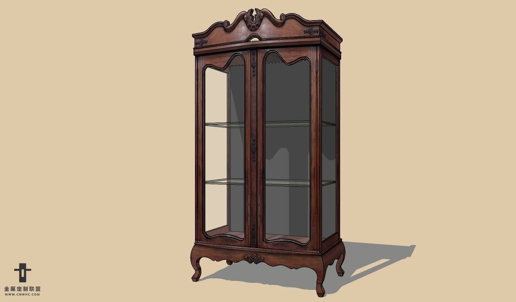 SketchUp草图大师欧式红酒柜SU模型下载wine cabinet-012SKP模型