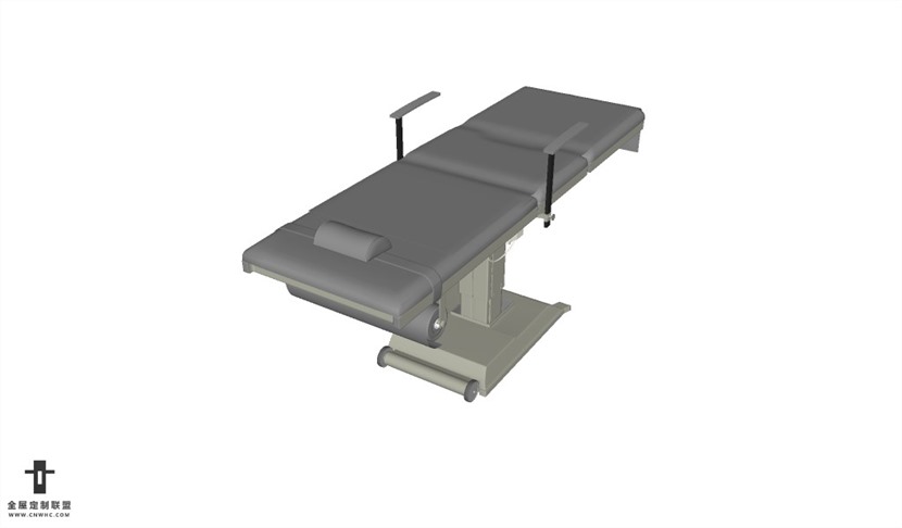 SketchUp草图大师高精度医疗器械医用检查床SU模型下载011SKP模型