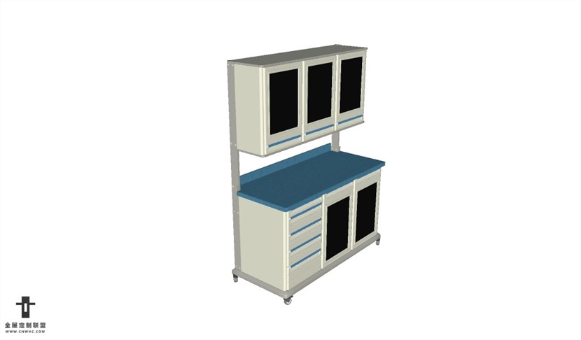 SketchUp草图大师高精度医疗器械医用可以活动柜子SU模型下载017SKP模型