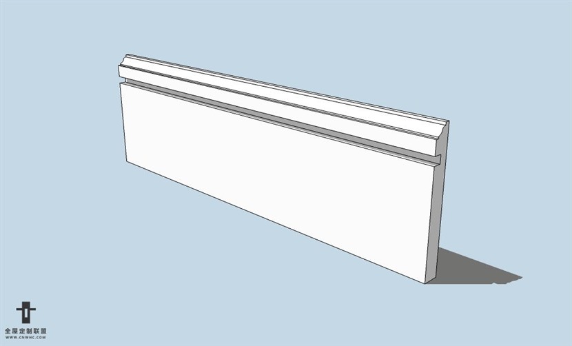 SketchUp草图大师精品现代简约踢脚线模型下载-028SKP模型