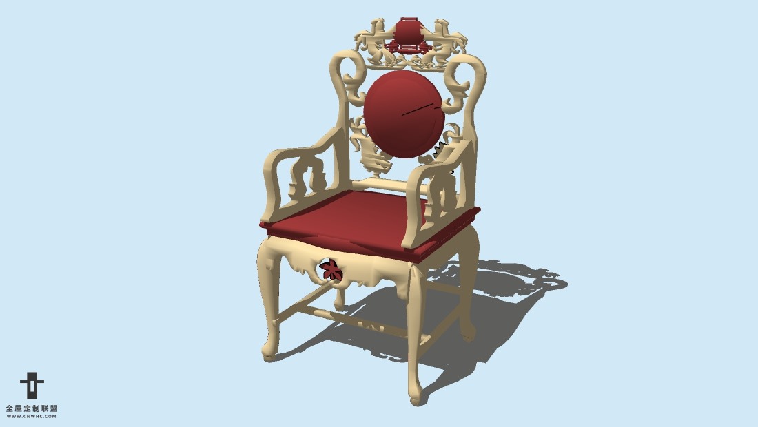 SketchUp精品欧式椅子模型下载-ArmChair-065SKP模型