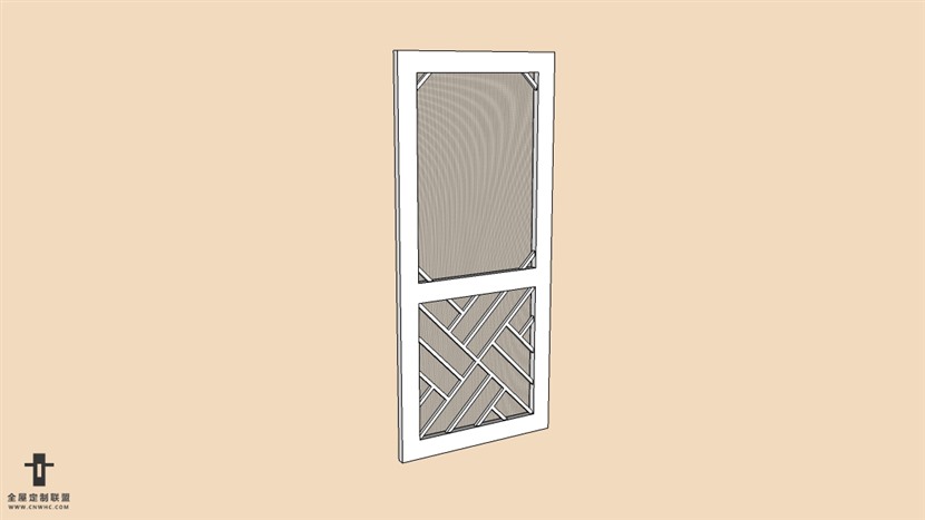 SketchUp门窗模型草图大师门窗模型Single Door-002SKP模型