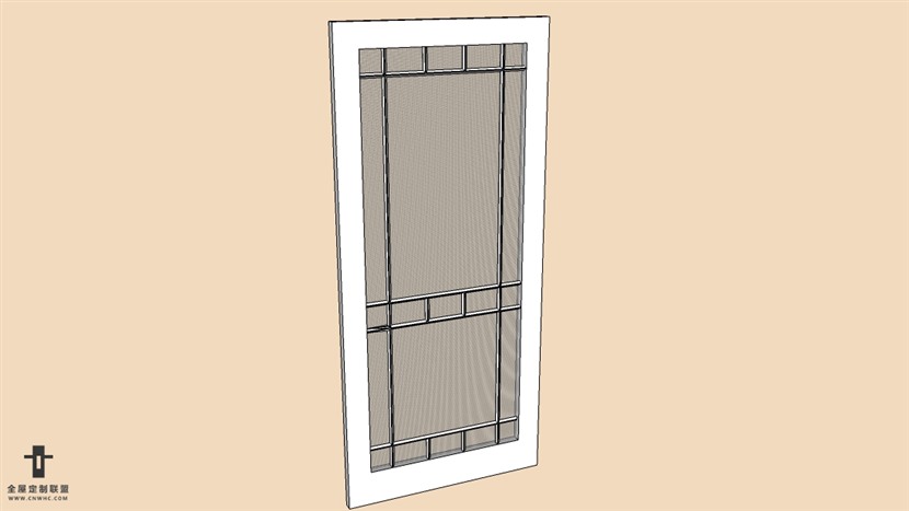 SketchUp门窗模型草图大师门窗模型Single Door-005SKP模型