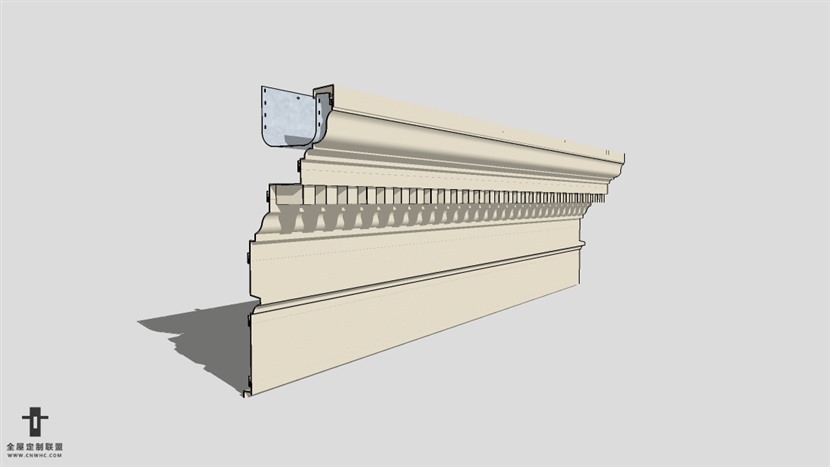 SketchUp草图大师建筑构建石膏线模型下载-002SKP模型