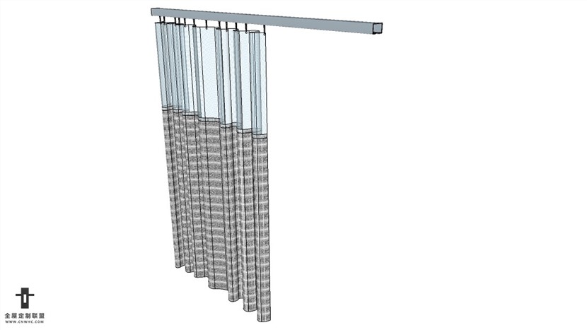SketchUp草图大师精品布艺窗帘模型下载-248SKP模型