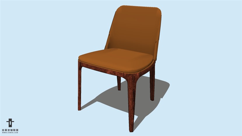 SketchUp精品无扶手椅子模型草图大师椅子模型下载-Chair-052SKP模型