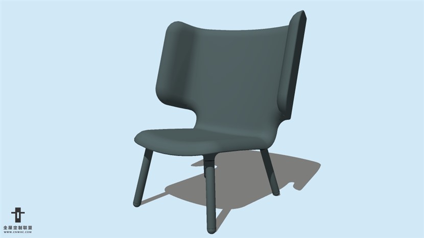 SketchUp精品无扶手椅子模型草图大师椅子模型下载-Chair-058SKP模型