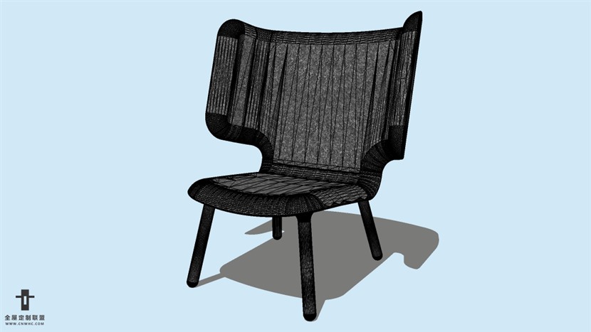 SketchUp精品无扶手椅子模型草图大师椅子模型下载-Chair-063SKP模型