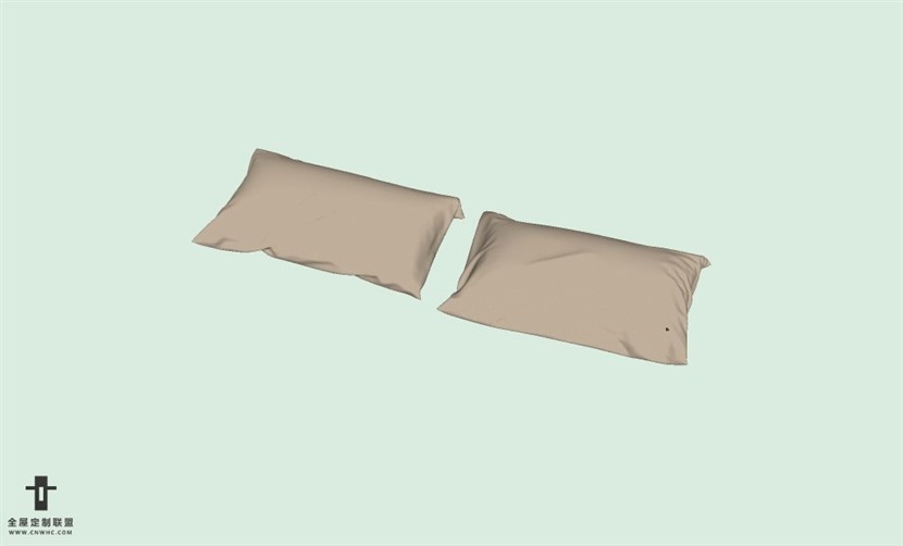 SketchUp草图大师精品布艺抱枕模型下载-pillows-389SKP模型