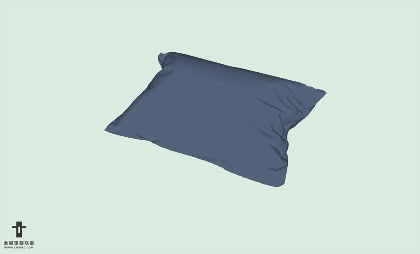 SketchUp草图大师精品布艺抱枕模型下载-pillows-396SKP模型