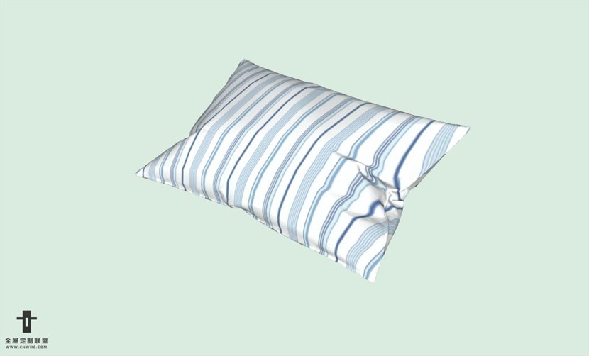 SketchUp草图大师精品布艺抱枕模型下载-pillows-397SKP模型