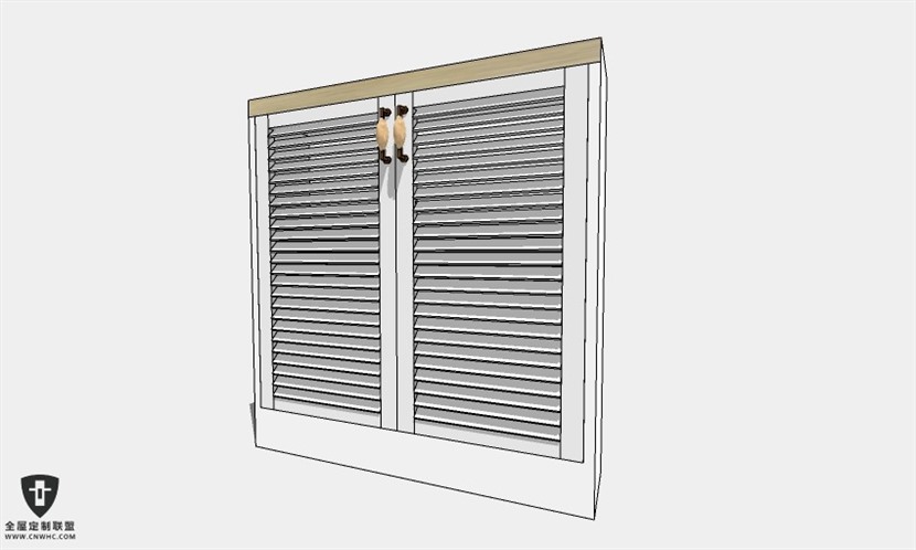 地中海风格柜子鞋柜SketchUp模型库草图大师模型005