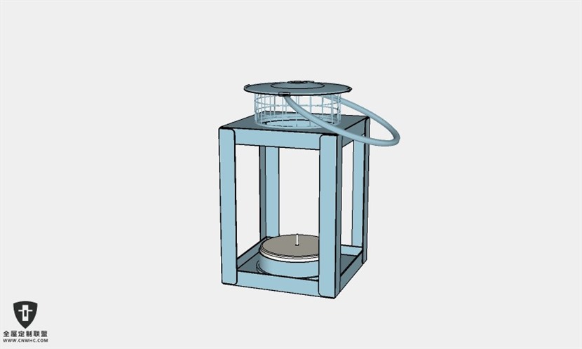 地中海风格摆设饰品小夜灯SketchUp模型库草图大师模型下载004