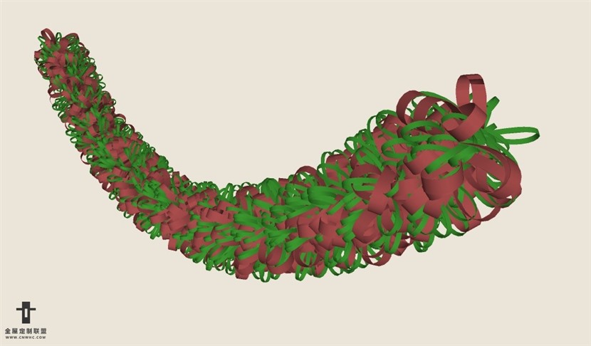 圣诞节用品装饰彩带车SketchUp模型库草图大师模型下载037