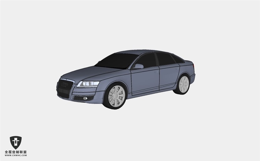 奥迪轿车汽车2006-Audi-A6-2 SketchUp模型库草图大师模型下载