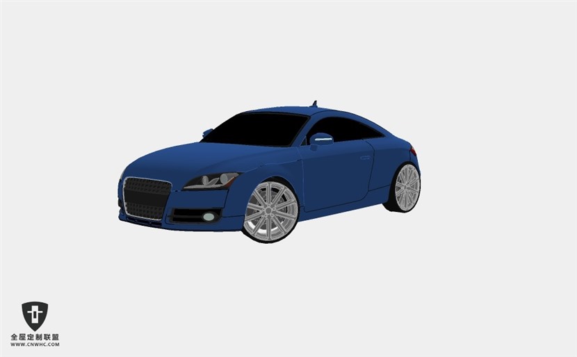 奥迪轿车汽车2007-Audi-TT-Coupe SketchUp模型库草图大师模型下载