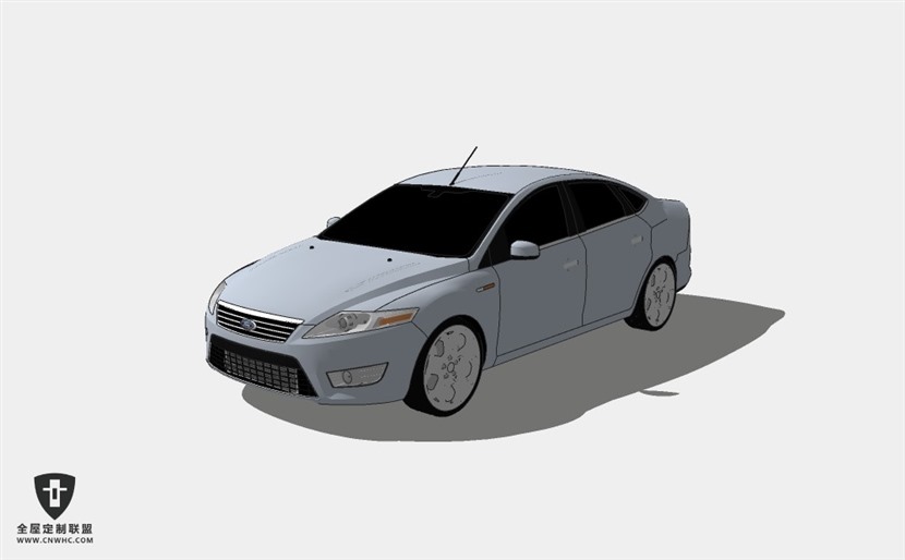 福特汽车2007 Ford Mondeo Sedan轿车SketchUp模型库草图大师模型下载