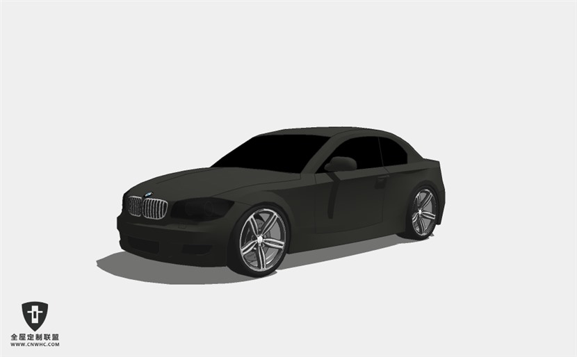 宝马轿车汽车2008-bmw-135i SketchUp模型库草图大师模型下载