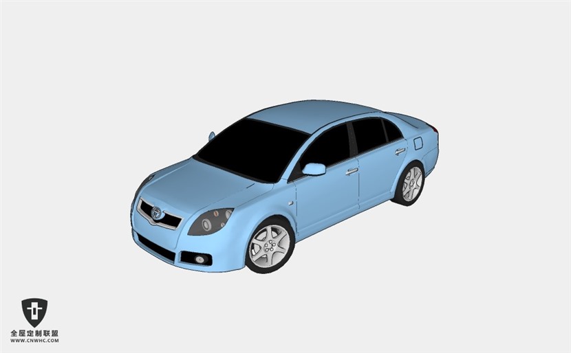 日本丰田汽车2008_Toyota_Avensis_Project轿车 SketchUp模型库草图大师模型下载