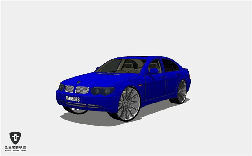 宝马轿车汽车BMW 7 SERIES SketchUp模型库草图大师模型下载