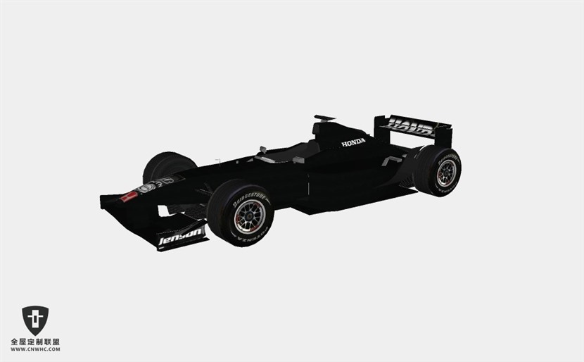 本田F1赛车Honda RA107 SketchUp模型库草图大师模型下载