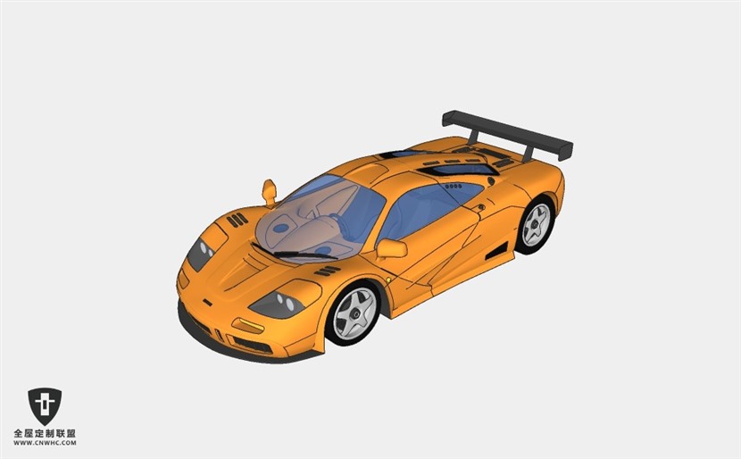 迈凯伦跑车McLaren F1 LM(2)超跑 SketchUp模型库草图大师模型下载