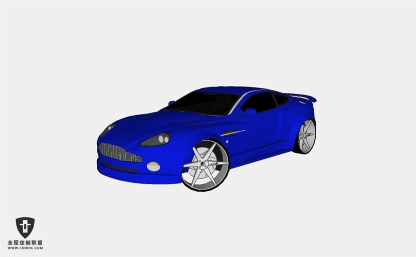 阿斯顿马丁轿车Modified Aston Martin Vanquish跑车 SketchUp模型库草图大师模型下载