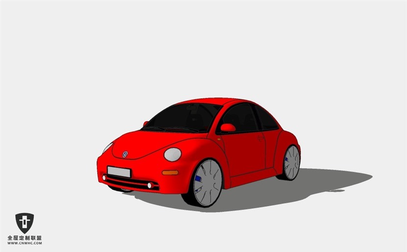 德国大众汽车Volkswagen_Mini小轿车 SketchUp模型库草图大师模型下载