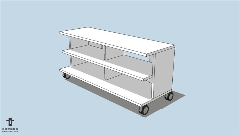 SketchUp草图大师宜家现代风格家电视柜skp模型下载-071SKP模型