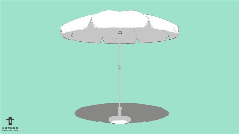 SketchUp户外遮阳伞模型草图大师户外设施模型下载-079