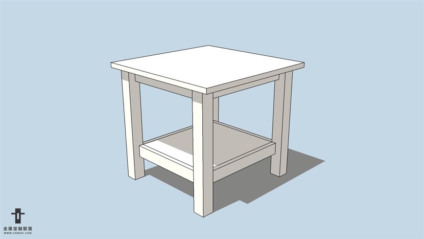 SketchUp草图大师宜家现代风格家边几skp模型下载-085