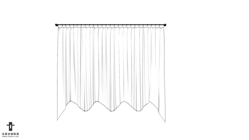 SketchUp草图大师精品布艺窗帘模型下载-262SKP模型