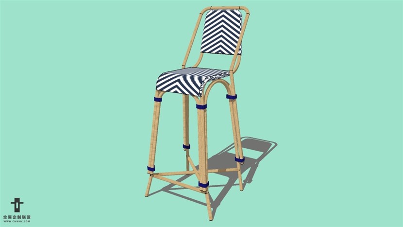 SketchUp精品吧台椅模型草图大师吧台椅子模型下载-Bar Stool-002