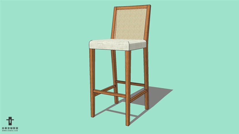 SketchUp精品吧台椅模型草图大师吧台椅子模型下载-Bar Stool-005SKP模型