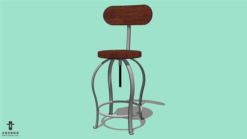 SketchUp精品吧台椅模型草图大师吧台椅子模型下载-Bar Stool-010SKP模型