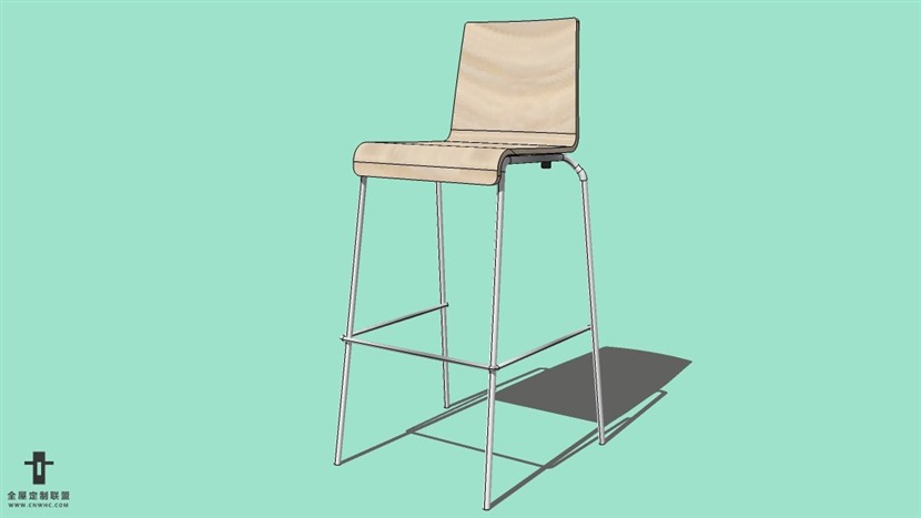 SketchUp精品吧台椅模型草图大师吧台椅子模型下载-Bar Stool-011SKP模型