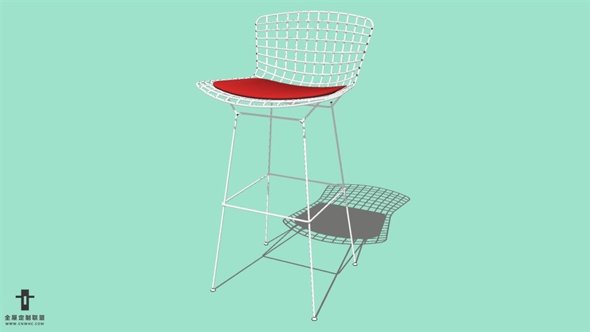 SketchUp精品吧台椅模型草图大师吧台椅子模型下载-Bar Stool-013SKP模型