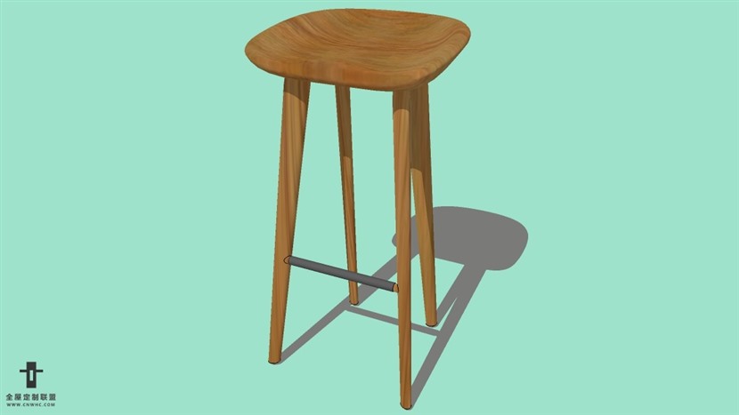 SketchUp精品吧台椅模型草图大师吧台椅子模型下载-Bar Stool-014SKP模型