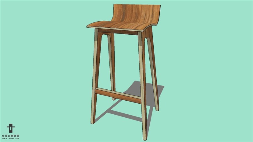 SketchUp精品吧台椅模型草图大师吧台椅子模型下载-Bar Stool-016SKP模型