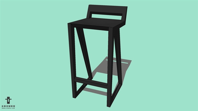 SketchUp精品吧台椅模型草图大师吧台椅子模型下载-Bar Stool-017SKP模型